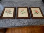 prentjes van rozen, vintage ingelijst, Antiek en Kunst, Curiosa en Brocante, Ophalen of Verzenden