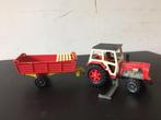 Vintage Majorette Boerderij tractor met opleger jaren 70/80, Verzamelen, Gebruikt, Ophalen of Verzenden