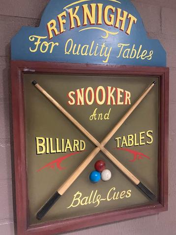 Snookerbord beschikbaar voor biedingen