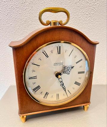 Junghans Tafelklok Duitsland - Hout & Brass beschikbaar voor biedingen