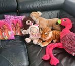 Knuffels flamingo, tijger, leeuwin, beren en 2 kussens K3, Kinderen en Baby's, Speelgoed | Knuffels en Pluche, Ophalen of Verzenden