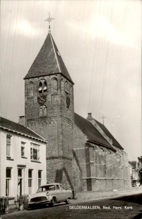 Nederlands Hervormde Kerk, Geldermalsen, Verzamelen, Ansichtkaarten | Nederland, Ongelopen, Gelderland, 1940 tot 1960, Ophalen of Verzenden