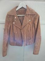 GooseCraft zalm/bruin suède jas dames maat M, Kleding | Dames, Jassen | Zomer, Ophalen of Verzenden, Zo goed als nieuw, Maat 38/40 (M)
