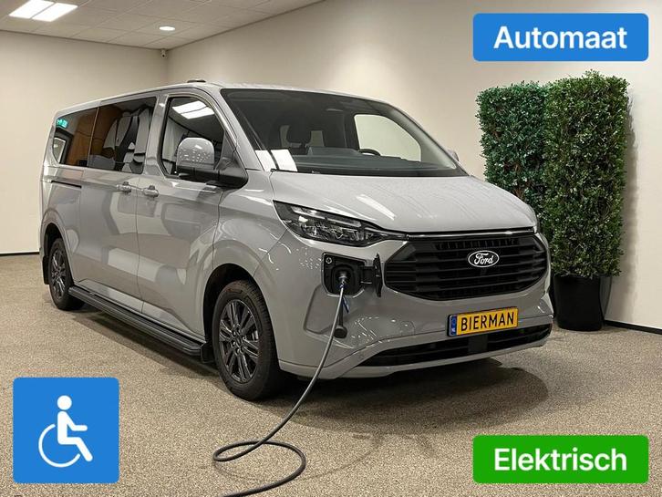 Ford Transit Custom L2H1 Rolstoelbus Automaat HYBRIDE 3+1, Auto's, Bestelauto's, Bedrijf, Te koop, Aangepast voor mindervaliden