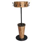 Kapstok staand rond mango hout metaal draaiend op lagers, Ophalen, 100 tot 150 cm, Nieuw, Staande kapstok