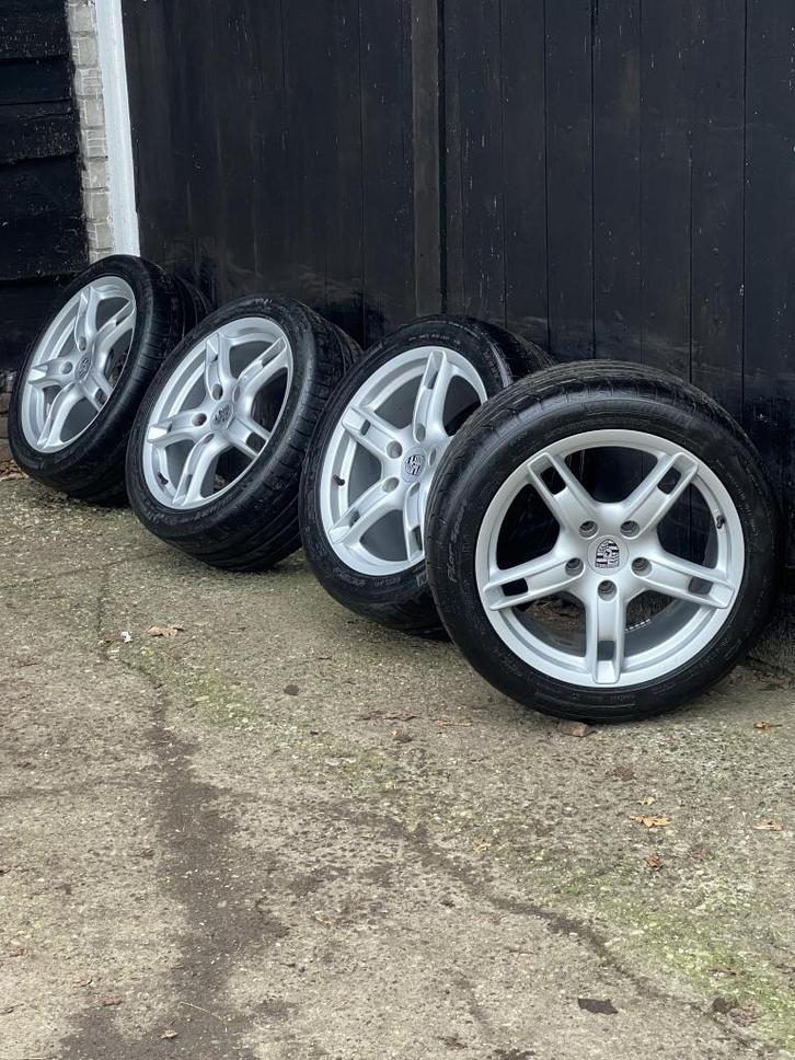 Originele Porsche boxster Cayman S breedset zomer 18” 5x130, Auto-onderdelen, Banden en Velgen, Banden en Velgen, Zomerbanden