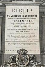 Statenbijbel 1868, Van Velzen Kampen, Leer, Goud op Snee, Ophalen of Verzenden, Bijbel