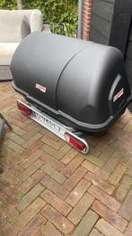 Te huur: Bagagebox +/- 400 liter voor op de trekhaak., Auto diversen, Dakkoffers, Ophalen, Zo goed als nieuw