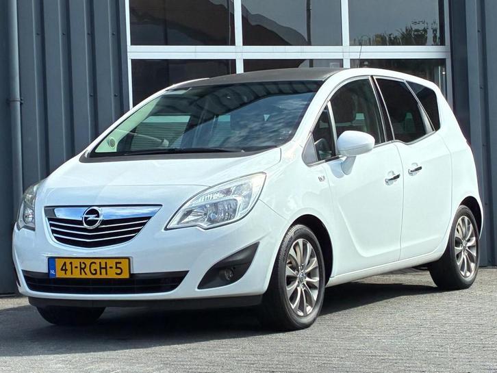 Opel Meriva 1.4 Turbo Cosmo Airco Leder Cruise Trekhaak, Auto's, Opel, Te koop, Meriva, ABS, Airbags, Airconditioning, Boordcomputer