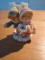 Cherished teddies, schaatspaar, nr.354244, Ophalen of Verzenden, Zo goed als nieuw, Beeldje, Cherished Teddies