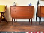 Vintage teakhouten -  Tv / lp muziek  kastje jaren zestig, Huis en Inrichting, Gebruikt, Deens design - Scandinavisch - Pastoe - Louis van Teeffelen