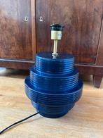 Lampenvoet blauw glas, Huis en Inrichting, Lampen | Tafellampen, Ophalen, Zo goed als nieuw, Glas, Minder dan 50 cm