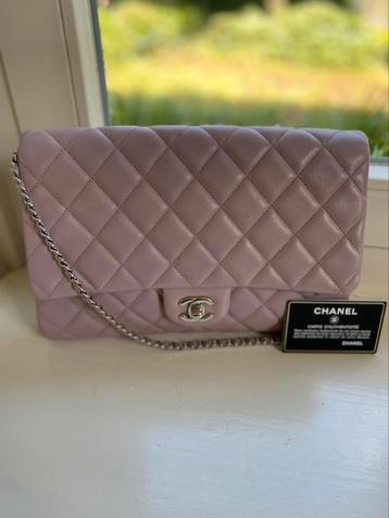 Chanel | lambskin | lila | flap | zilver | shoulder bag beschikbaar voor biedingen