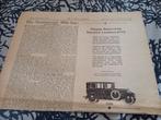 reclame ad DODGE BROTHERS SALOON LANDAULETTE 1925 UK, Verzenden, Gebruikt, Auto's