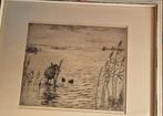 Ets van kunstenaar J Menkes.  Is verkocht en gereserveerd!, Antiek en Kunst, Ophalen