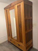 Kledingkast antiek met spiegel., Antiek en Kunst, Antiek | Meubels | Kasten, Ophalen
