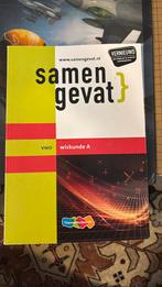 vwo samengevat wiskunde A, Ophalen of Verzenden, Zo goed als nieuw, VWO, Nederlands