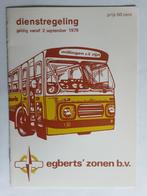 EGBERTS' ZONEN B.V. DIENSTREG.2 SEPT.1979 MILLINGEN A/D RIJN, Ophalen of Verzenden, Zo goed als nieuw, Bus of Metro, Boek of Tijdschrift