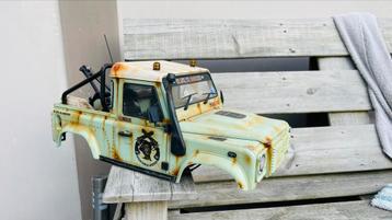 Custom Rc4wd / Boom Racing Land Rover D90 body beschikbaar voor biedingen