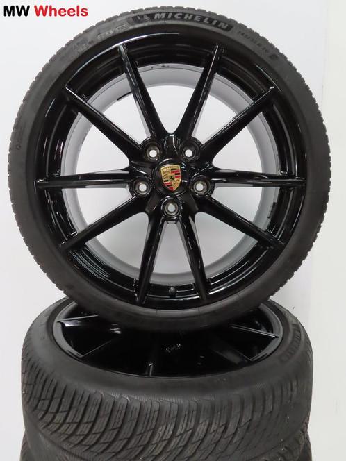 Porsche 21 inch Origineel velgen 911 992 met winterbanden, Auto-onderdelen, Banden en Velgen, Banden en Velgen, Winterbanden, 20 inch