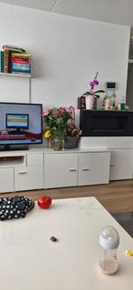 Televisiemeubel met openhaard, Huis en Inrichting, Kasten | Televisiemeubels, Ophalen of Verzenden, Zo goed als nieuw, 25 tot 50 cm