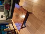 Salontafel lengte 110 cm breedte 110 cm hoogte  47 cm donker, Huis en Inrichting, Tafels | Salontafels, Gebruikt, Ophalen of Verzenden