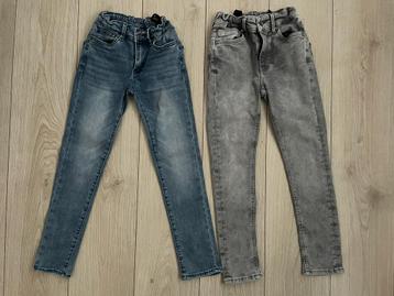 2x Ultra skinny jeans Indian Blue jeans maat 134 beschikbaar voor biedingen