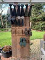 Laarzen /schoenenrek steigerplanken, Huis en Inrichting, Zo goed als nieuw, Hout, Wandkapstok, 200 cm of meer