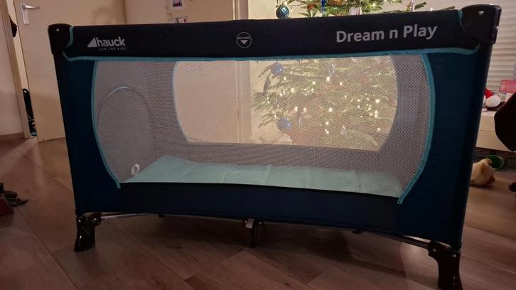Camping/logeerbedje hauck, Kinderen en Baby's, Babywiegjes en Ledikanten, Zo goed als nieuw, Reisbedje, Ophalen