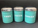 Mint Groene Koffie, Thee & Suiker Voorraadbussen, Antiek en Kunst, Ophalen of Verzenden