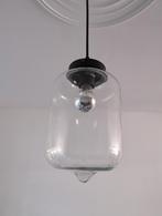 Hanglamp glas met zwart z.g.a.n.. t.e.a.b., Minder dan 50 cm, Glas, Zo goed als nieuw, Ophalen