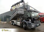 Mercedes-Benz Arocs 2643 + HIAB HIDUO 188B-3 + 6X4 + 3 SIDE, Auto's, Automaat, Euro 6, Mercedes-Benz, Bedrijf