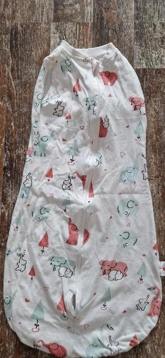 Wit slaapzakje met leuke print 80cm  beschikbaar voor biedingen