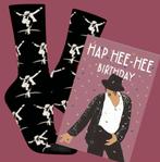 MICHAEL JACKSON SOKKEN + VERJAARDAGS KAART MICHAEL JACKSON, Ophalen of Verzenden, Nieuw