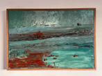 Olieverf schilderij op doek, prachtig groot werk, Antiek en Kunst, Kunst | Schilderijen | Abstract, Ophalen