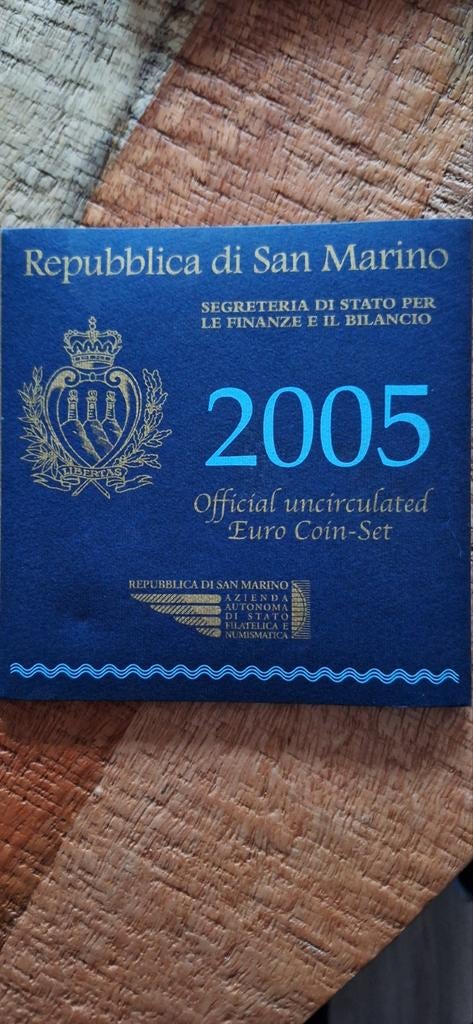San Marino 2005 Euro Set - Officiële Uncirculated Set, Ophalen of Verzenden, San Marino, Overige waardes, Setje