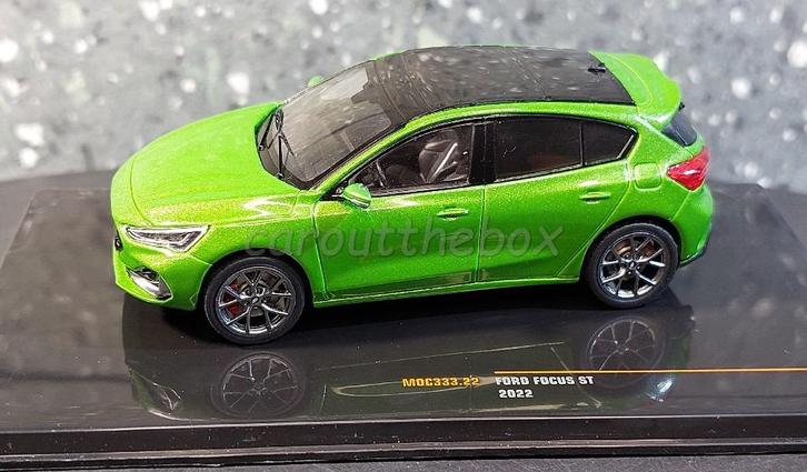 Ford Focus ST 2022 groen 1:43 Ixo V1178, Hobby en Vrije tijd, Modelauto's | 1:43, Nieuw, Auto, Overige merken, Verzenden