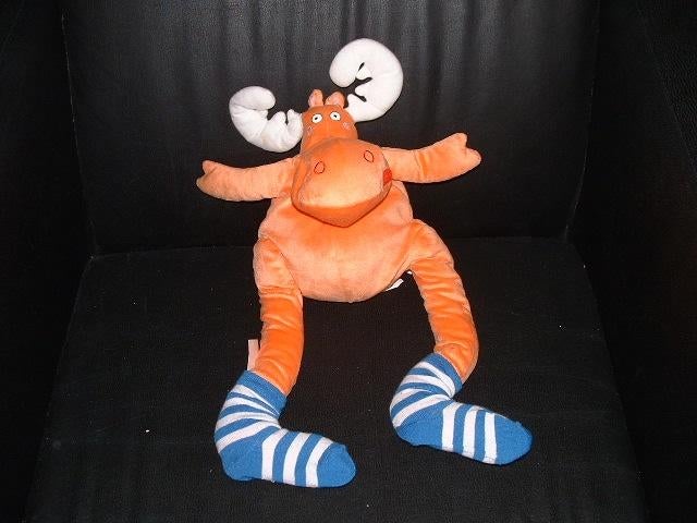 IKEA ELAND BARNSLIG ALG VELOURS ORANJE MET WIT GEWEI EN, Ophalen of Verzenden, Nieuw, Overige typen