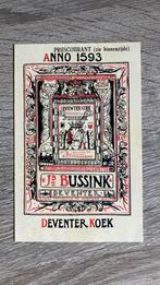 Oude prijscourant 1940 Deventer Koek Bussink, Ophalen of Verzenden, Zo goed als nieuw
