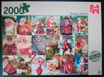 Jumbo puzzel Vintage Santa's - 2000 stukjes, Ophalen of Verzenden, Meer dan 1500 stukjes, Zo goed als nieuw, Legpuzzel