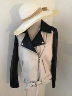 Nieuw jasje MS mode maat 40 L beige zwart lederlook, Kleding | Dames, Ophalen of Verzenden, Nieuw, Beige, Jasje