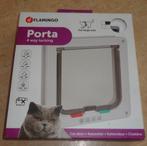 Flamingo Porta 4 standen kattenluik (For large cats), Dieren en Toebehoren, Ophalen of Verzenden, Gebruikt