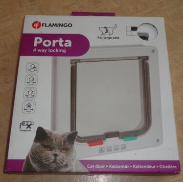 Flamingo Porta 4 standen kattenluik (For large cats) beschikbaar voor biedingen