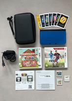 Nintendo 3DS XL Blauw Bundle + veel games en accesoires, Spelcomputers en Games, Avontuur en Actie, 1 speler, Ophalen of Verzenden