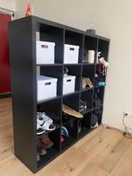 KALLAX kast (147x147), Boekenkast (80x28x202), Ladekast (3 l, 100 tot 150 cm, 100 tot 150 cm, Zo goed als nieuw, 25 tot 50 cm