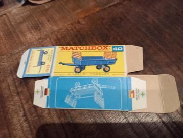 Matchbox #40 Hay Trailer Lesney lege doos 3INCH