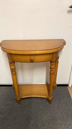 Sitetable massief eiken, Huis en Inrichting, Tafels | Sidetables, 50 tot 100 cm, Ophalen of Verzenden, Zo goed als nieuw, 25 tot 50 cm