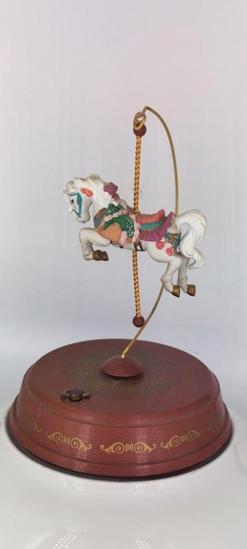 Vintage Enesco Carrousel Paard Muziekdoos 1992 beschikbaar voor biedingen
