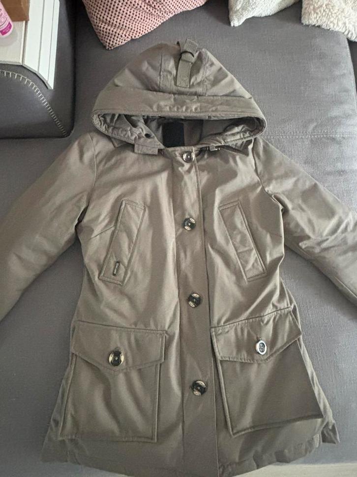 Airforce Parka dames xs kleur khaki, Kleding | Dames, Jassen | Winter, Zo goed als nieuw, Maat 34 (XS) of kleiner, Groen, Ophalen of Verzenden