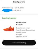 Nike Kobe 6 Protro Total Orange 43, Ophalen of Verzenden, Nieuw, Overige kleuren, Sportschoenen